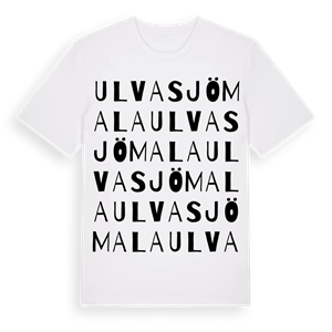 Ulvasjömala ordlek t-shirt – ekologisk bomull t-shirt från Pinshirt