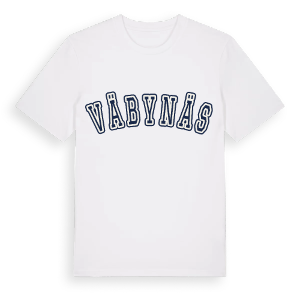 Väbynäs college t-shirt – ekologisk bomull t-shirt från Pinshirt