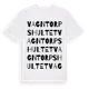 White t-shirt med Vagntorpshultet ordlek t-shirt