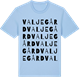 Blue Soul t-shirt med Valje gård ordlek t-shirt