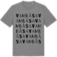 Mid Heather Gray t-shirt med Vambåsa ordlek t-shirt