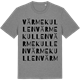 Mid Heather Gray t-shirt med Värmekullen ordlek t-shirt