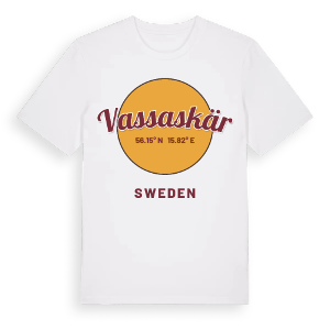 Vassaskär cirkel t-shirt – ekologisk bomull t-shirt från Pinshirt