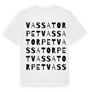 Vassatorpet ordlek t-shirt – ekologisk bomull t-shirt från Pinshirt
