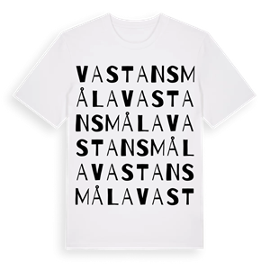 Vastansmåla ordlek t-shirt – ekologisk bomull t-shirt från Pinshirt