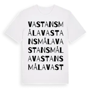 Vastansmåla ordlek t-shirt – ekologisk bomull t-shirt från Pinshirt