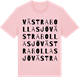 Pink Cotton t-shirt med Västra Bollasjö ordlek t-shirt