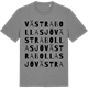 Mid Heather Gray t-shirt med Västra Bollasjö ordlek t-shirt