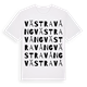 White t-shirt med Västra Vång ordlek t-shirt