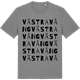 Mid Heather Gray t-shirt med Västra Vång ordlek t-shirt
