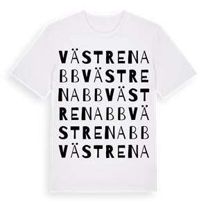 Västrenabb ordlek t-shirt – ekologisk bomull t-shirt från Pinshirt