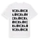 White t-shirt med Verkö ordlek t-shirt