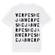 Verpeshejan ordlek t-shirt