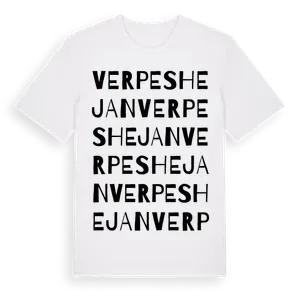 Verpeshejan ordlek t-shirt – ekologisk bomull t-shirt från Pinshirt