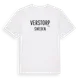White t-shirt med Verstorp i Sverige t-shirt