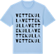 Blue Soul t-shirt med Vettekulla ordlek t-shirt