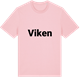 Pink Cotton t-shirt med Viken fetstil t-shirt