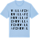 Blue Soul t-shirt med Villa Fehr ordlek t-shirt