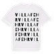 White t-shirt med Villa Fehr ordlek t-shirt