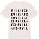 Vintage White t-shirt med Villa Fehr ordlek t-shirt