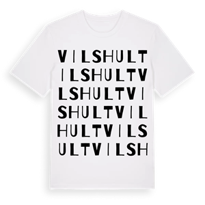 Vilshult ordlek t-shirt – ekologisk bomull t-shirt från Pinshirt