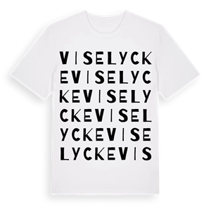 Viselycke ordlek t-shirt – ekologisk bomull t-shirt från Pinshirt
