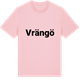 Pink Cotton t-shirt med Vrängö fetstil t-shirt