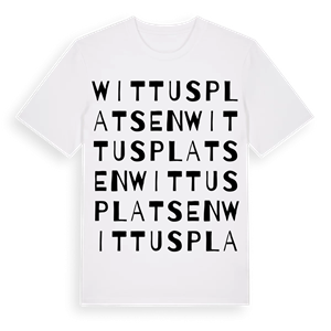 Wittusplatsen ordlek t-shirt – ekologisk bomull t-shirt från Pinshirt