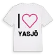 Jag älskar Yasjö t-shirt stort tryck