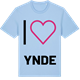 Blue Soul t-shirt med Jag älskar Ynde t-shirt stort tryck