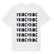 White t-shirt med Ynde ordlek t-shirt