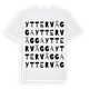 Yttervägga ordlek t-shirt