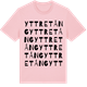 Pink Cotton t-shirt med Yttre Tång ordlek t-shirt