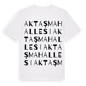 Aktaş Mahallesi ordlek t-shirt – ekologisk bomull t-shirt från Pinshirt