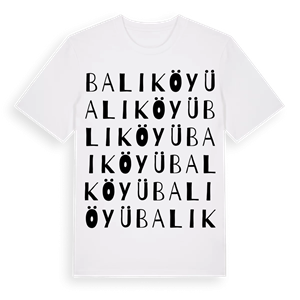 Balı Köyü ordlek t-shirt – ekologisk bomull t-shirt från Pinshirt