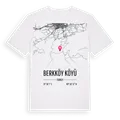 Berkköy Köyü karta t-shirt