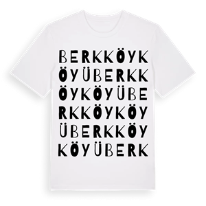 Berkköy Köyü ordlek t-shirt – ekologisk bomull t-shirt från Pinshirt