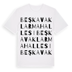 Beşkavaklar Mahallesi ordlek t-shirt – ekologisk bomull t-shirt från Pinshirt