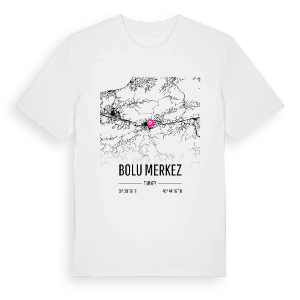 Bolu Merkez karta t-shirt – ekologisk bomull t-shirt från Pinshirt