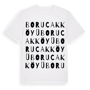 Borucak Köyü ordlek t-shirt – ekologisk bomull t-shirt från Pinshirt