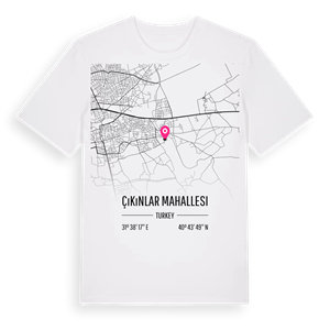 Çıkınlar Mahallesi karta t-shirt – ekologisk bomull t-shirt från Pinshirt