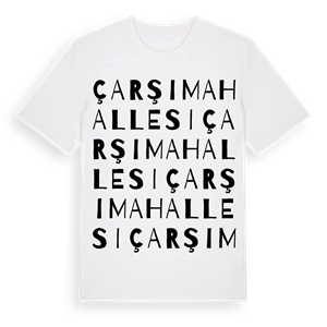 Çarşı Mahallesi ordlek t-shirt – ekologisk bomull t-shirt från Pinshirt