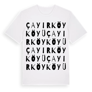 Çayırköy Köyü ordlek t-shirt – ekologisk bomull t-shirt från Pinshirt