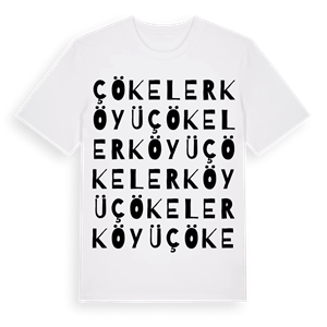Çökeler Köyü ordlek t-shirt – ekologisk bomull t-shirt från Pinshirt