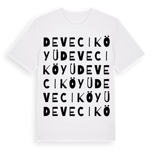 Deveci Köyü ordlek t-shirt – ekologisk bomull t-shirt från Pinshirt