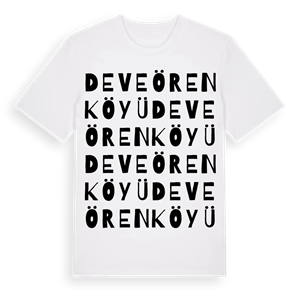 Deveören Köyü ordlek t-shirt – ekologisk bomull t-shirt från Pinshirt
