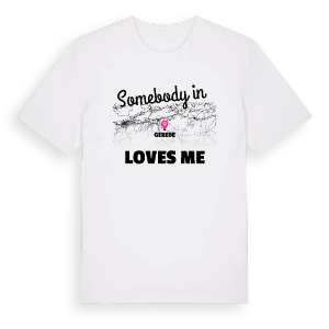 Någon i Gerede älskar mig t-shirt – ekologisk bomull t-shirt från Pinshirt
