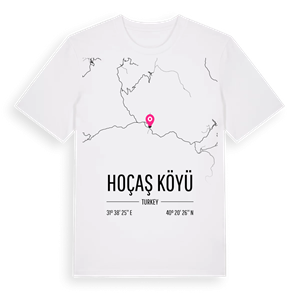 Hoçaş Köyü karta t-shirt – ekologisk bomull t-shirt från Pinshirt