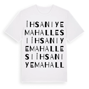 İhsaniye Mahallesi ordlek t-shirt – ekologisk bomull t-shirt från Pinshirt