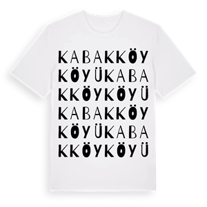 Kabakköy Köyü ordlek t-shirt – ekologisk bomull t-shirt från Pinshirt